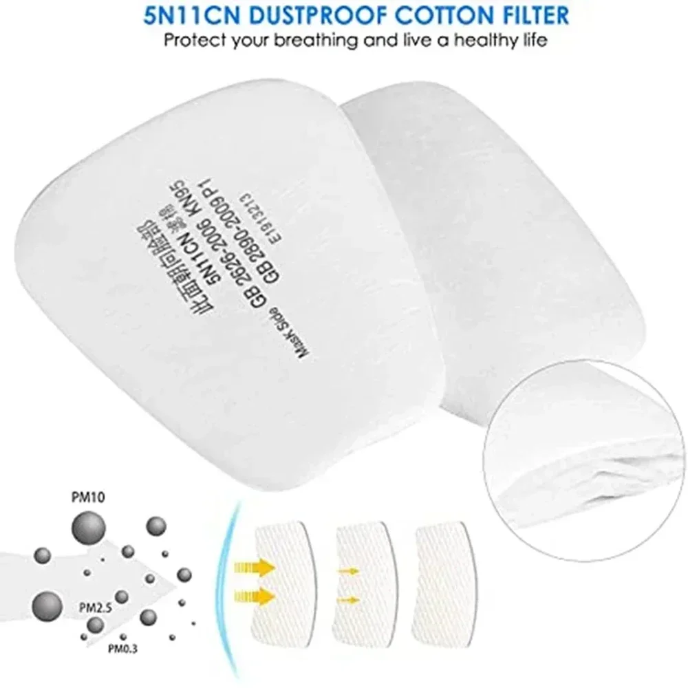 Filtro electrostático 5N11 para respirador 3M 6200/7502/6800/FF402 - imagen 4