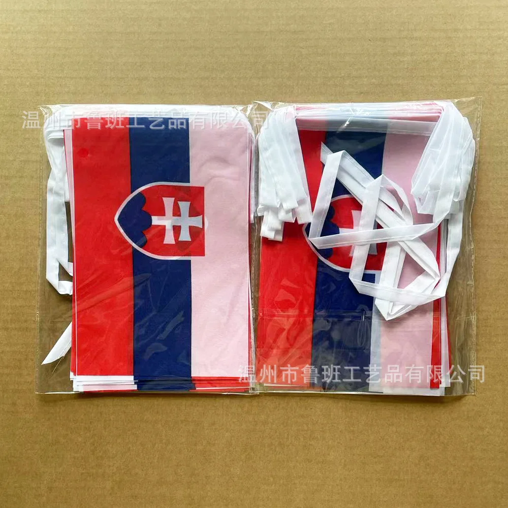Banderines eslovacos de poliéster para guirnalda decorativa - imagen 4