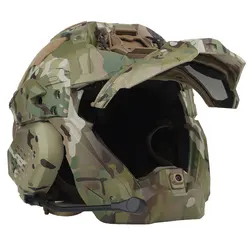 Casco táctico airsoft con casco y diadema integrada protectora completo