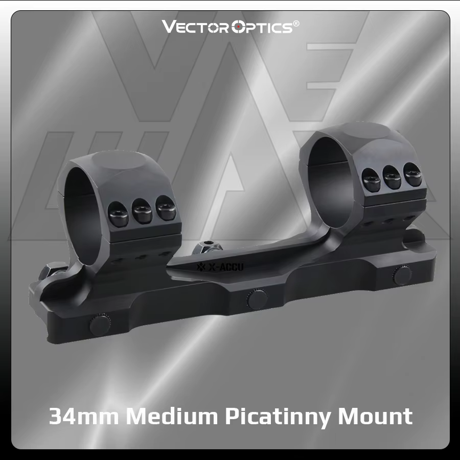 Voctor Optics Mira de caza 34mm, montaje Picatinny, alcance 500 m