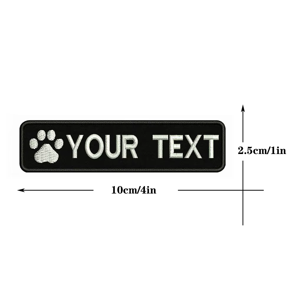 Parche bordado huella de perro – Táctico para collar o equipación - imagen 3