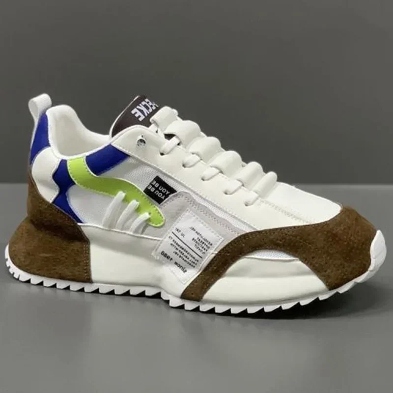 Zapatillas deportivas malla y cuero hombre – Cómodas para correr - imagen 2