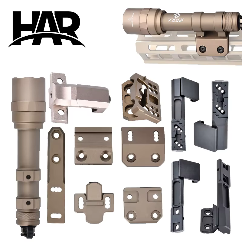 WADSN Base Montaje Offset Linterna Táctica M300/M600 – Compatible Picatinny M-LOK - imagen 4