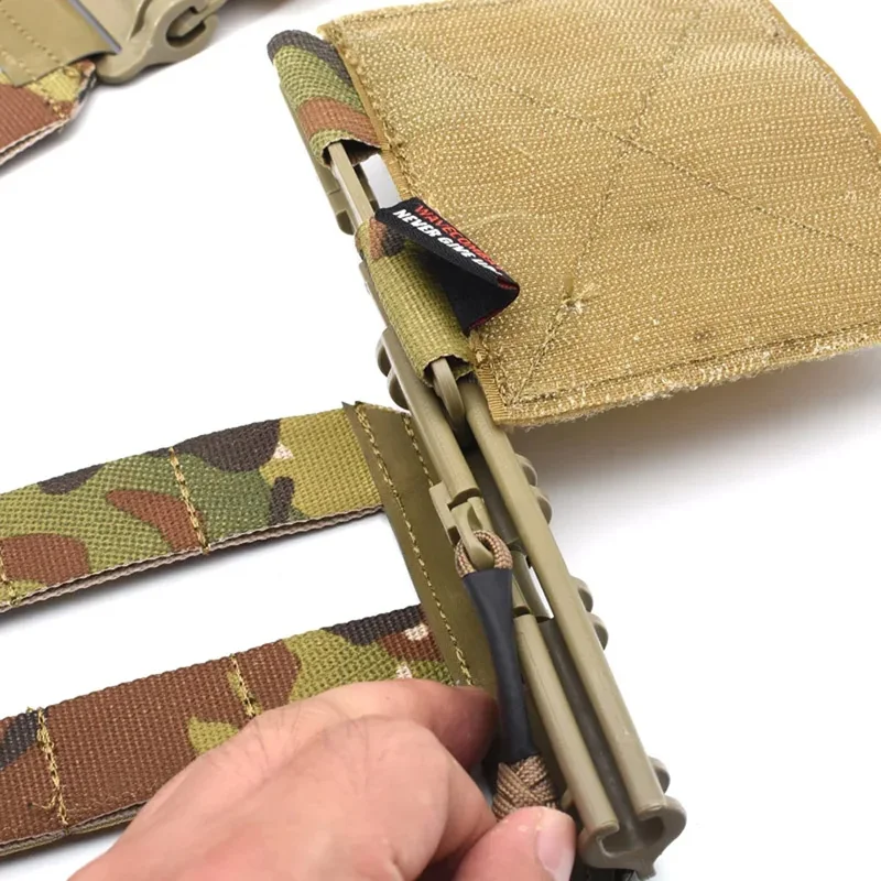 Cinturón táctico MOLLE con hebilla liberación rápida, compatible JPC - imagen 5