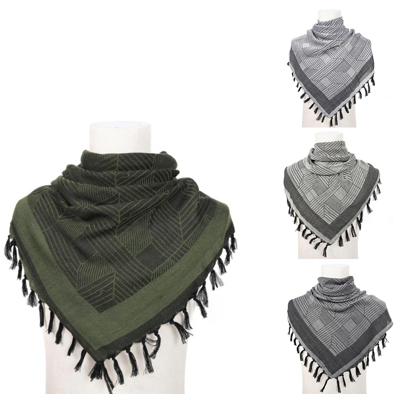 Shemagh unisex plegado para cubrir cuello y cabeza