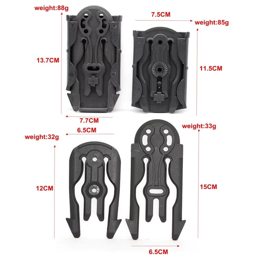 Plataforma adaptadora MOLLE para cinturón de pistola con bloqueo rápido - imagen 5