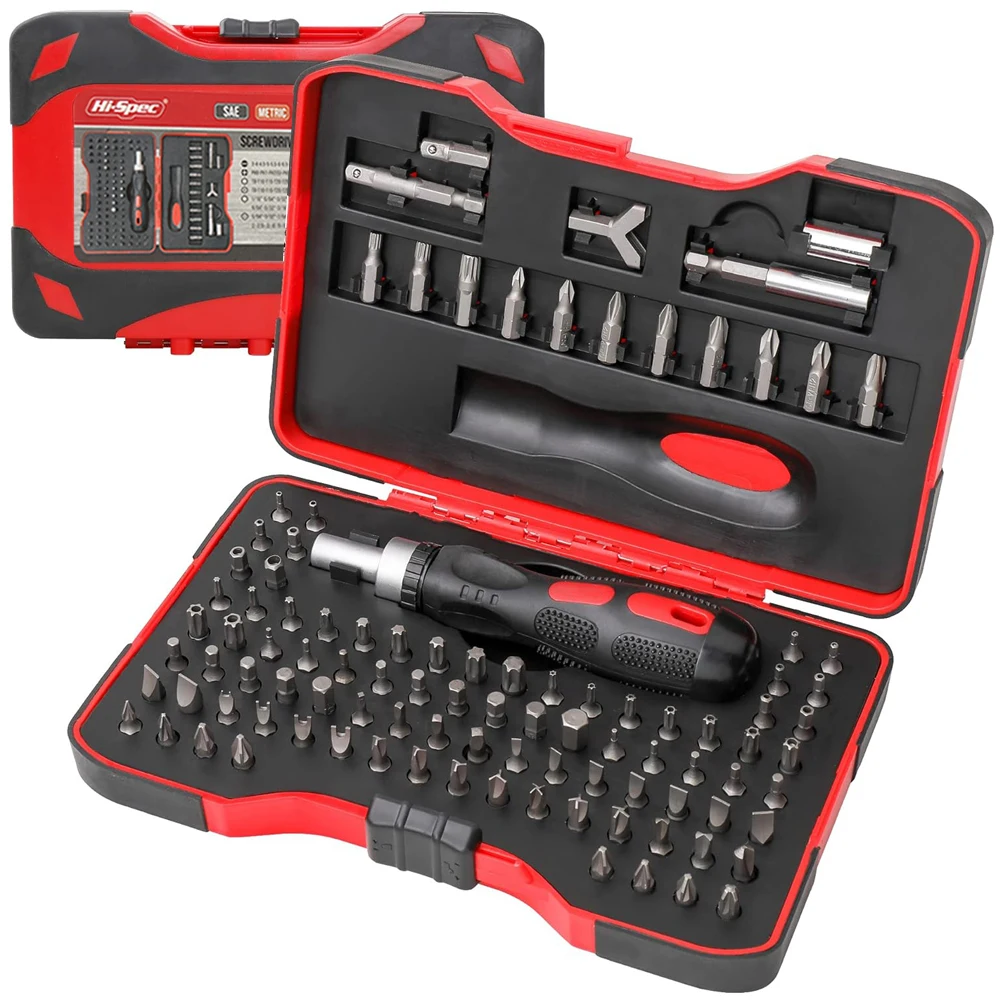 Kit destornilladores seguridad anti-manipulación con mango trinquete - imagen 2