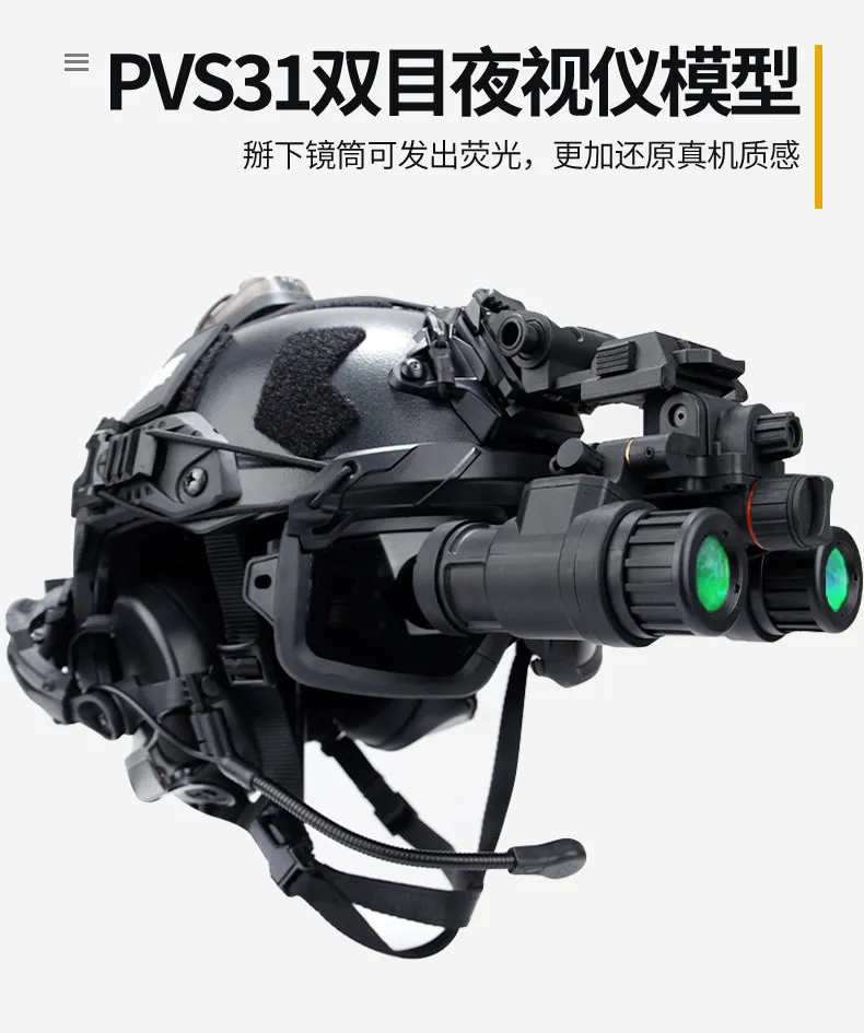 Casco táctico FAST airsoft con riel NVG GPNVG18/PVS31 - imagen 4