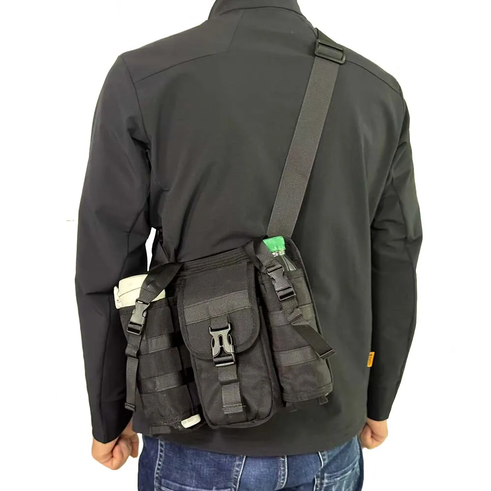 Bolso táctico multibolsillo portabotellas para viaje exterior - imagen 4