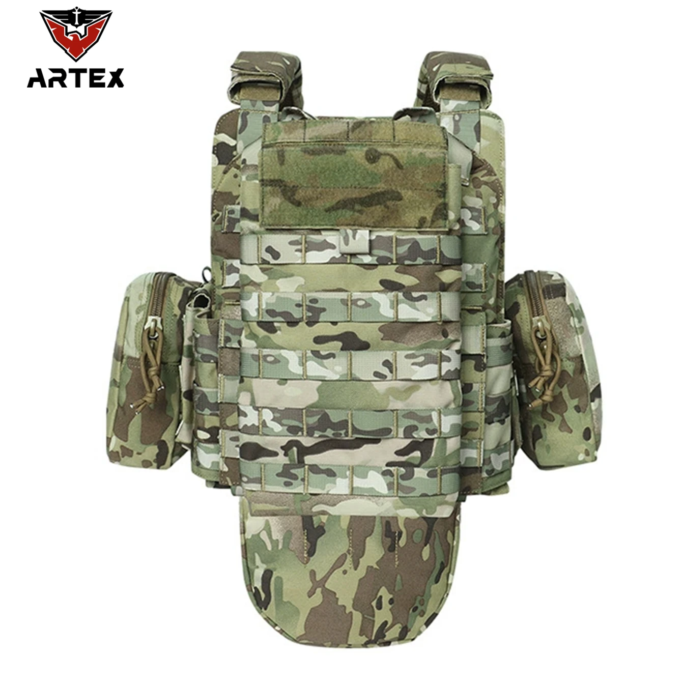 Chaleco táctico MOLLE con cintura fuerte y bolsillos laterales