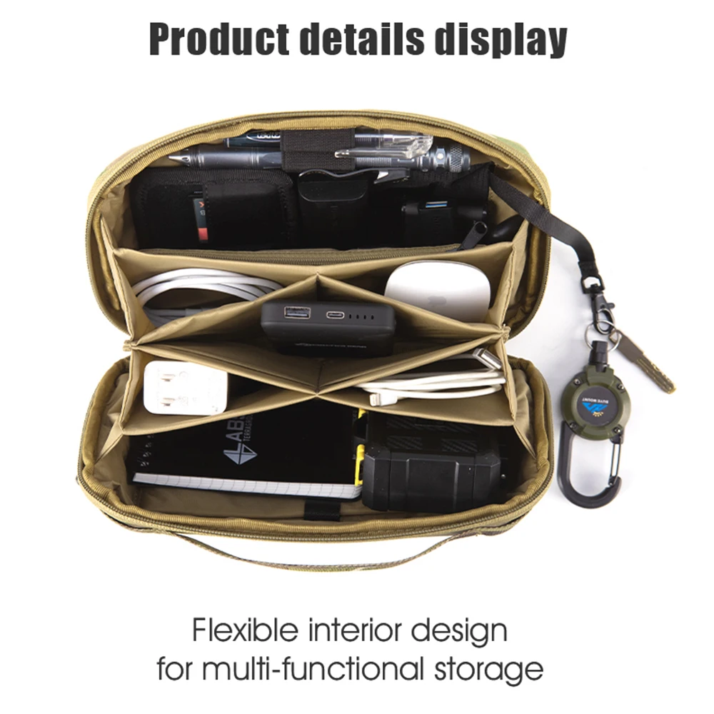 Riñonera táctica camuflaje multiusos EDC con múltiples compartimentos - imagen 2