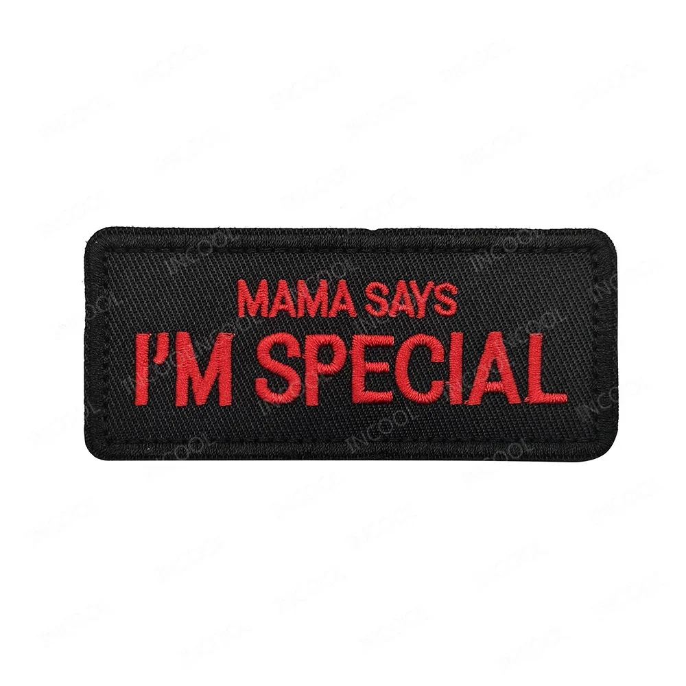 Parche bordado velcro mamá y papá – Insignia textil para ropa - imagen 2