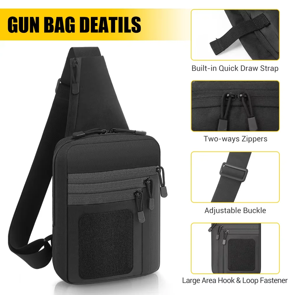 Bolsa táctica MOLLE CCW de nylon EDC para hombro