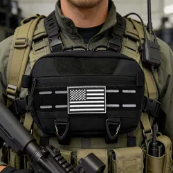 Bolso táctico de pecho camuflaje para ciclismo en aire libre hombre