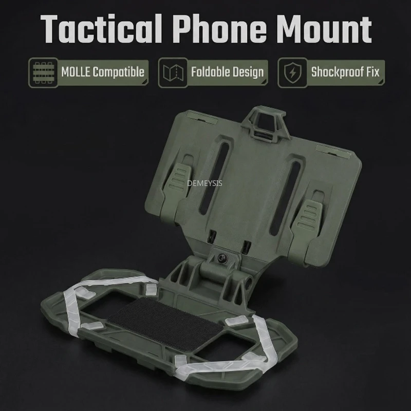 Portaplacas MOLLE con soporte plegable de navegación y teléfono - imagen 2