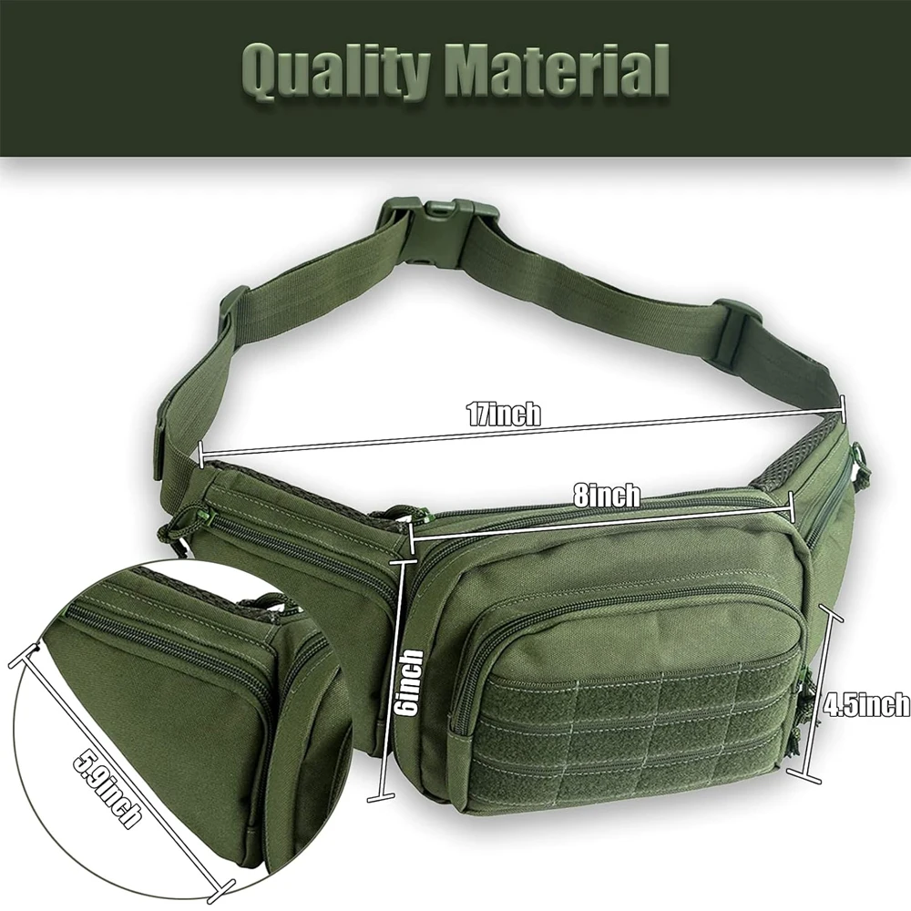 Funda pistola oculta riñonera táctica discreta con bolsa multiusos - imagen 4