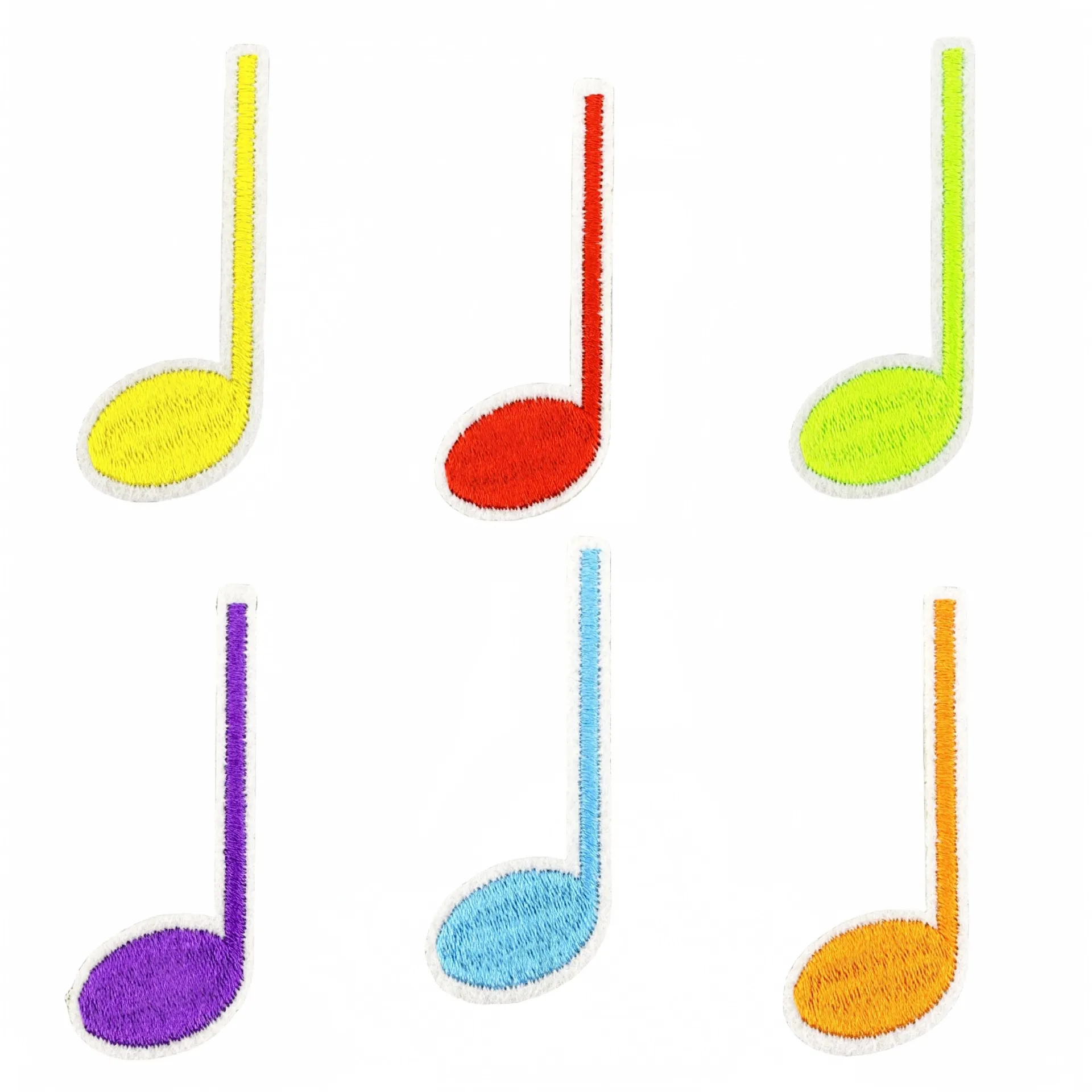 Parche táctico bordado termoadhesivo notas musicales para planchar - imagen 2