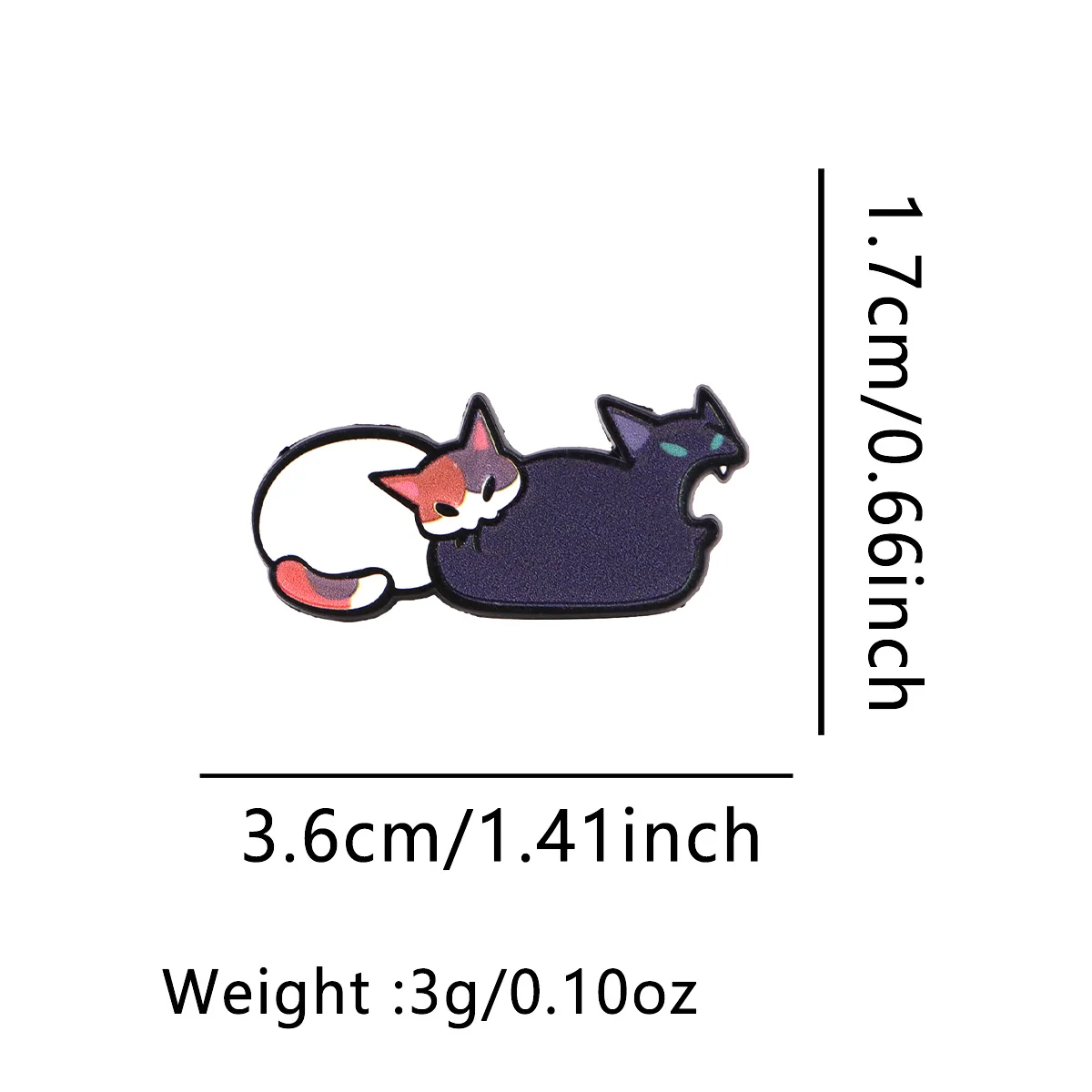 Pin esmaltado de gato divertido para solapa y mochila