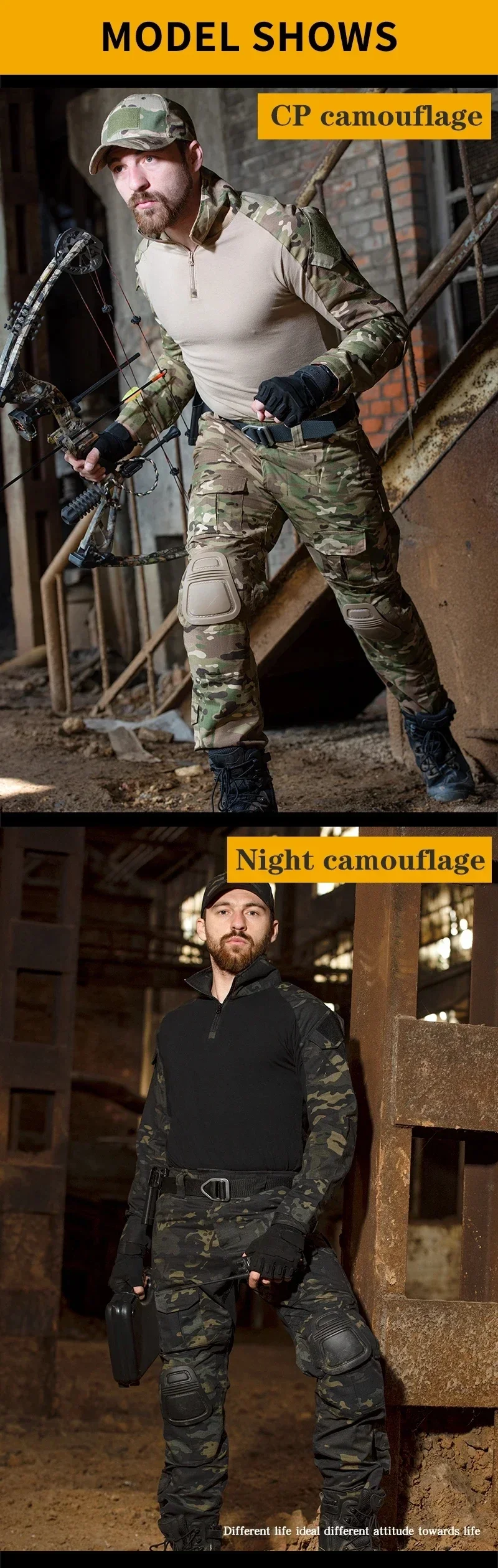 Composición de tela camuflada