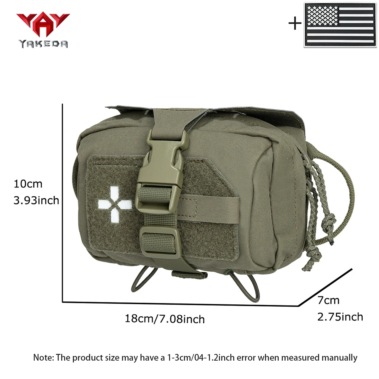 YAKEDA Cierre de liberación rápida para bolsas MOLLE resistentes - imagen 5