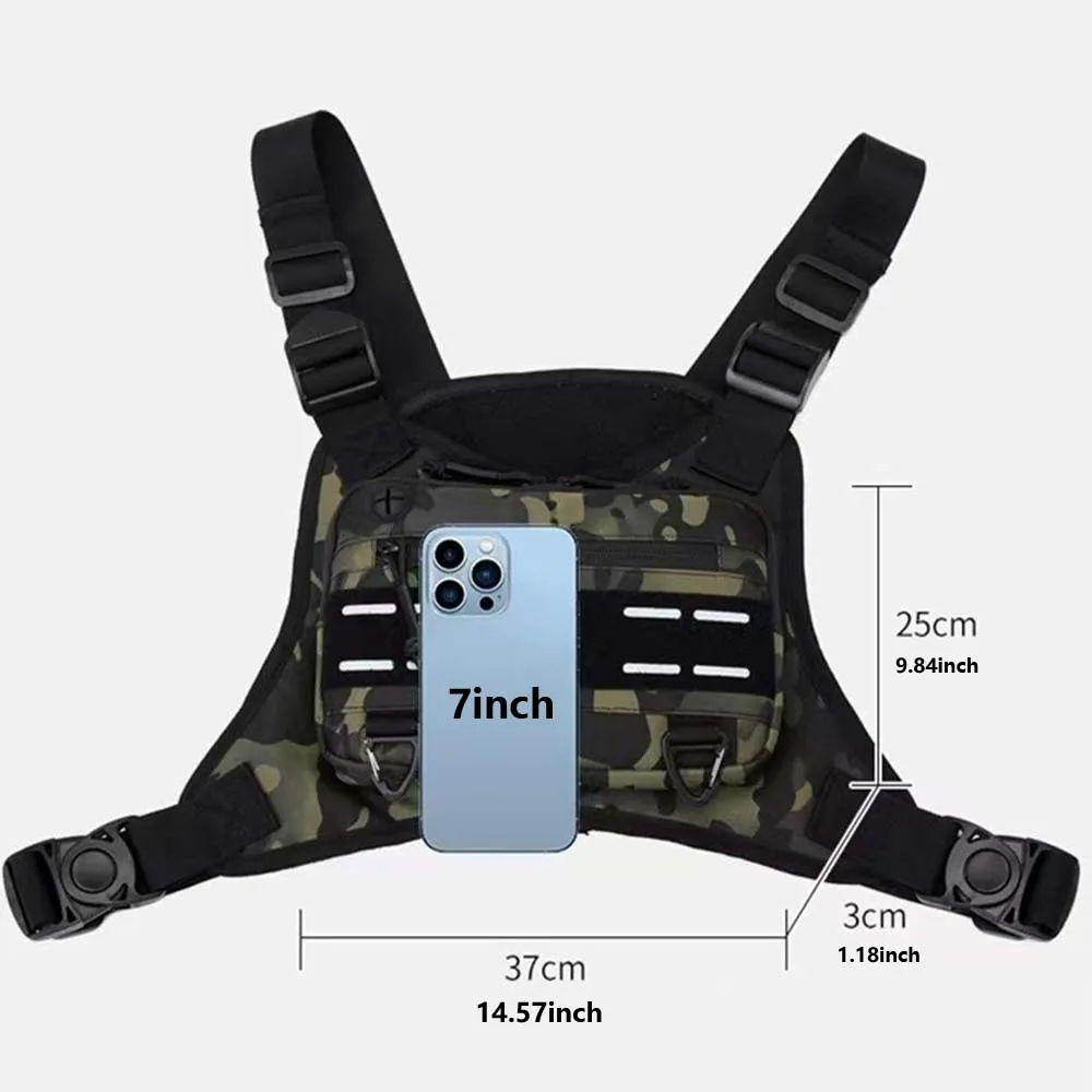 Bolsa de pecho deportiva para hombre vista frontal