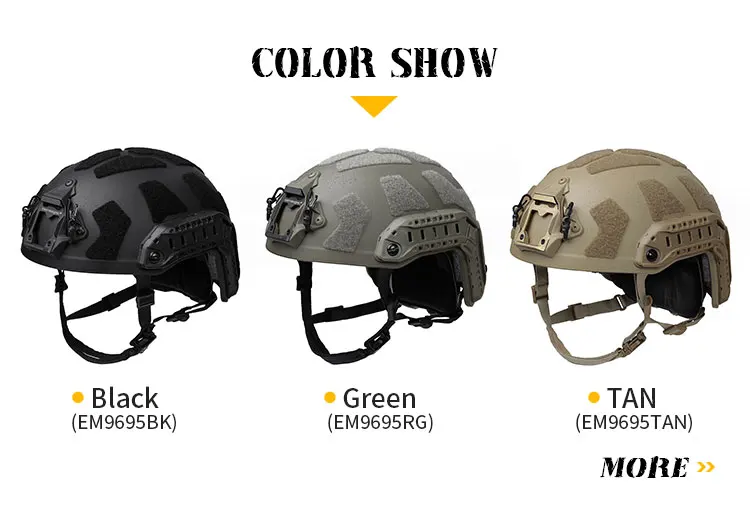 Perfil lateral del casco mostrando el corte ultra elevado
