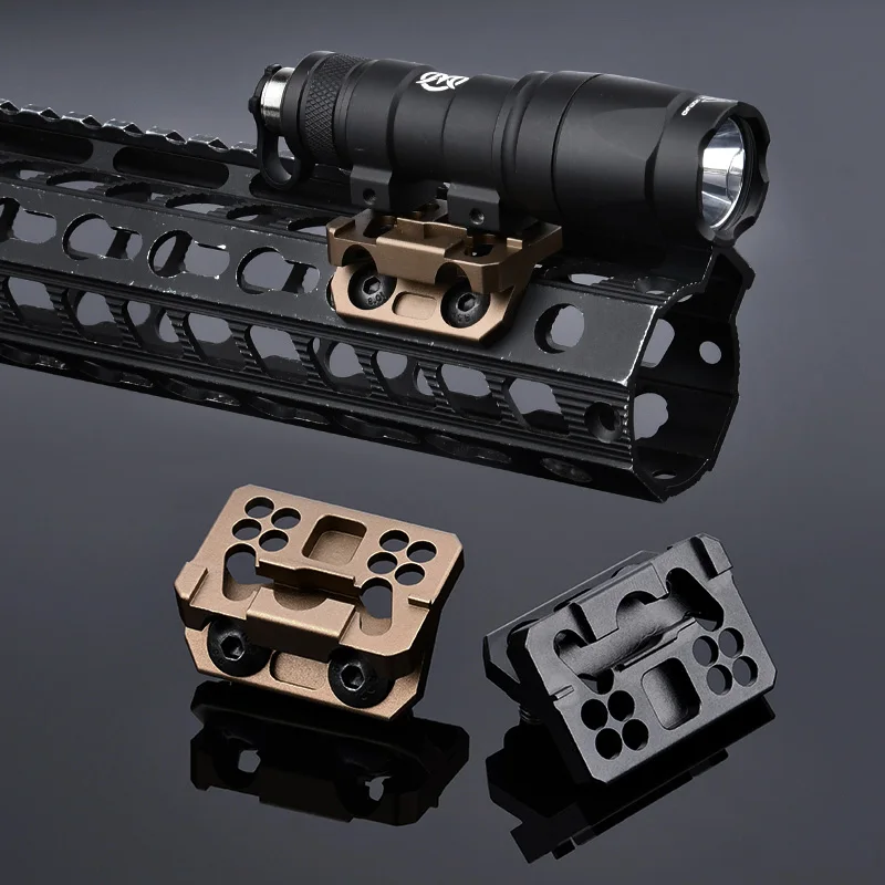 Riel táctico Thorntai Scout Offset Metal M-LOK/KeyMod para Surefire
