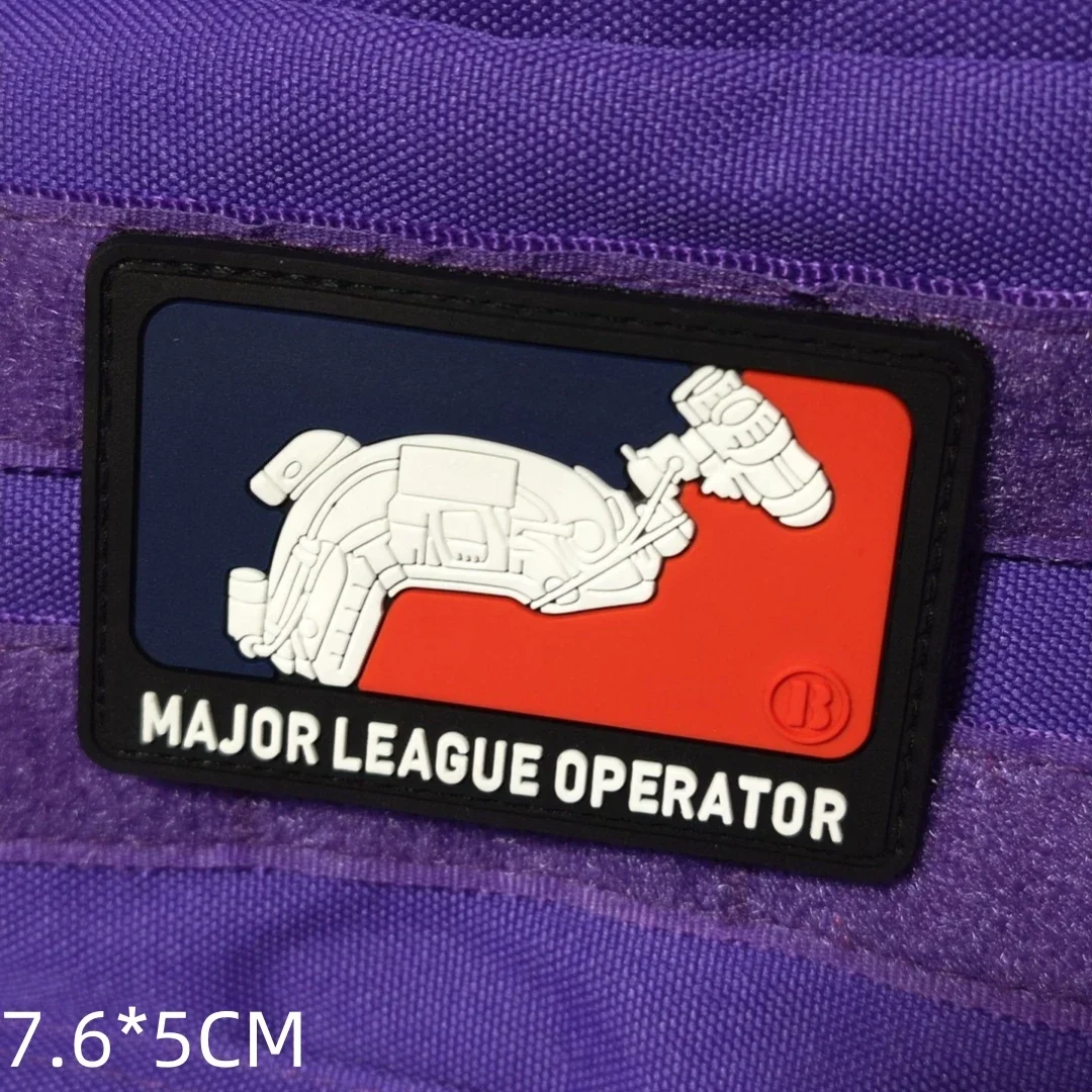 Parche táctico Wolf PVC adhesivo fosforescente