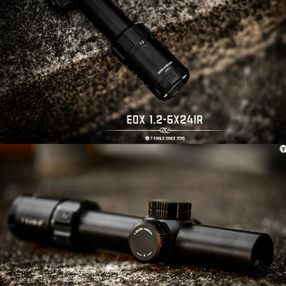 Mira telescópica LPVO 1,2-6x24 para rifle, caza y airsoft - imagen 3