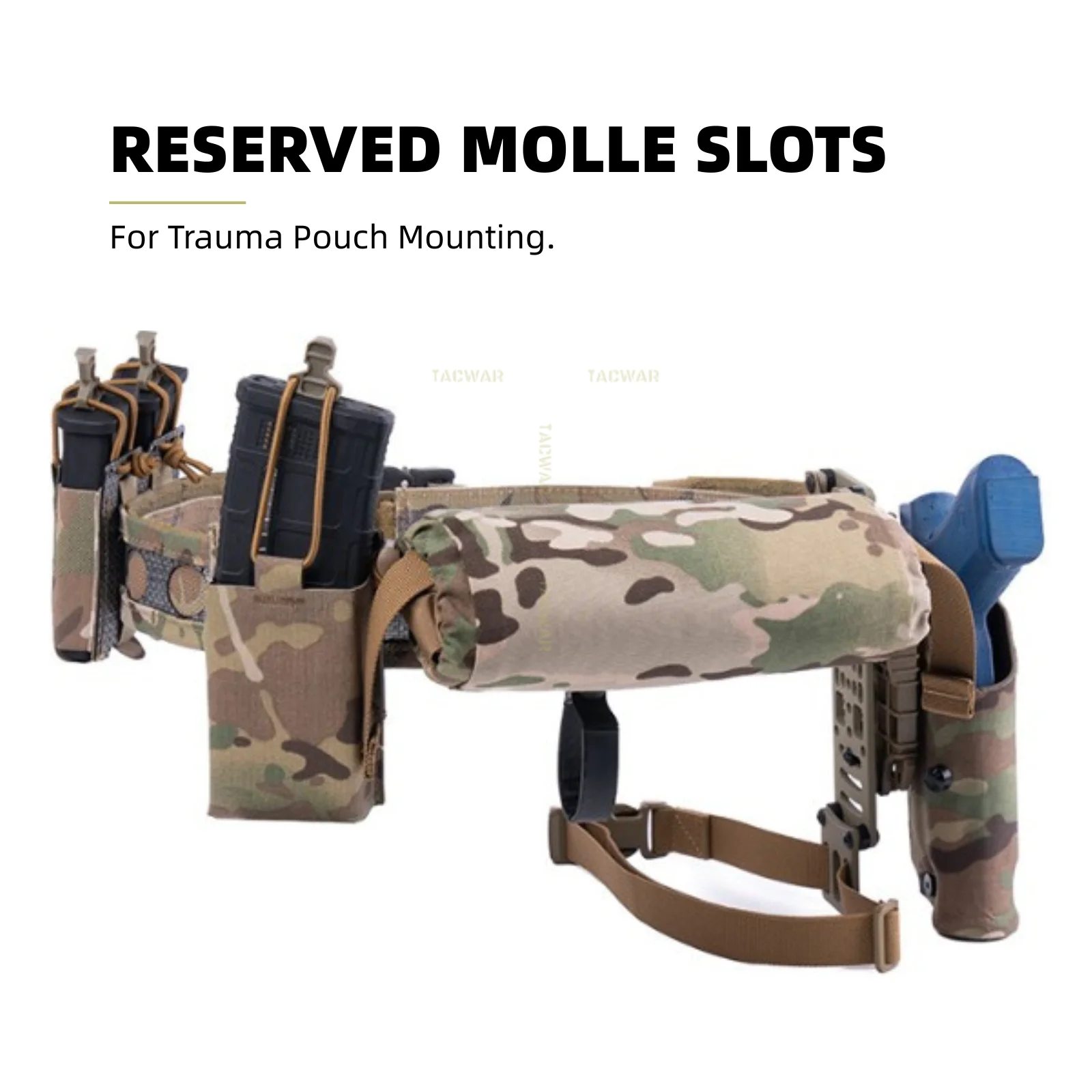 Lazo desenganche rápido cinturón táctico MOLLE – Airsoft y escalada