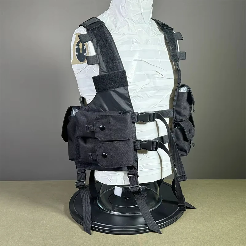 Chaleco táctico Airsoft ligero transpirable MOLLE multifunción CS - imagen 5