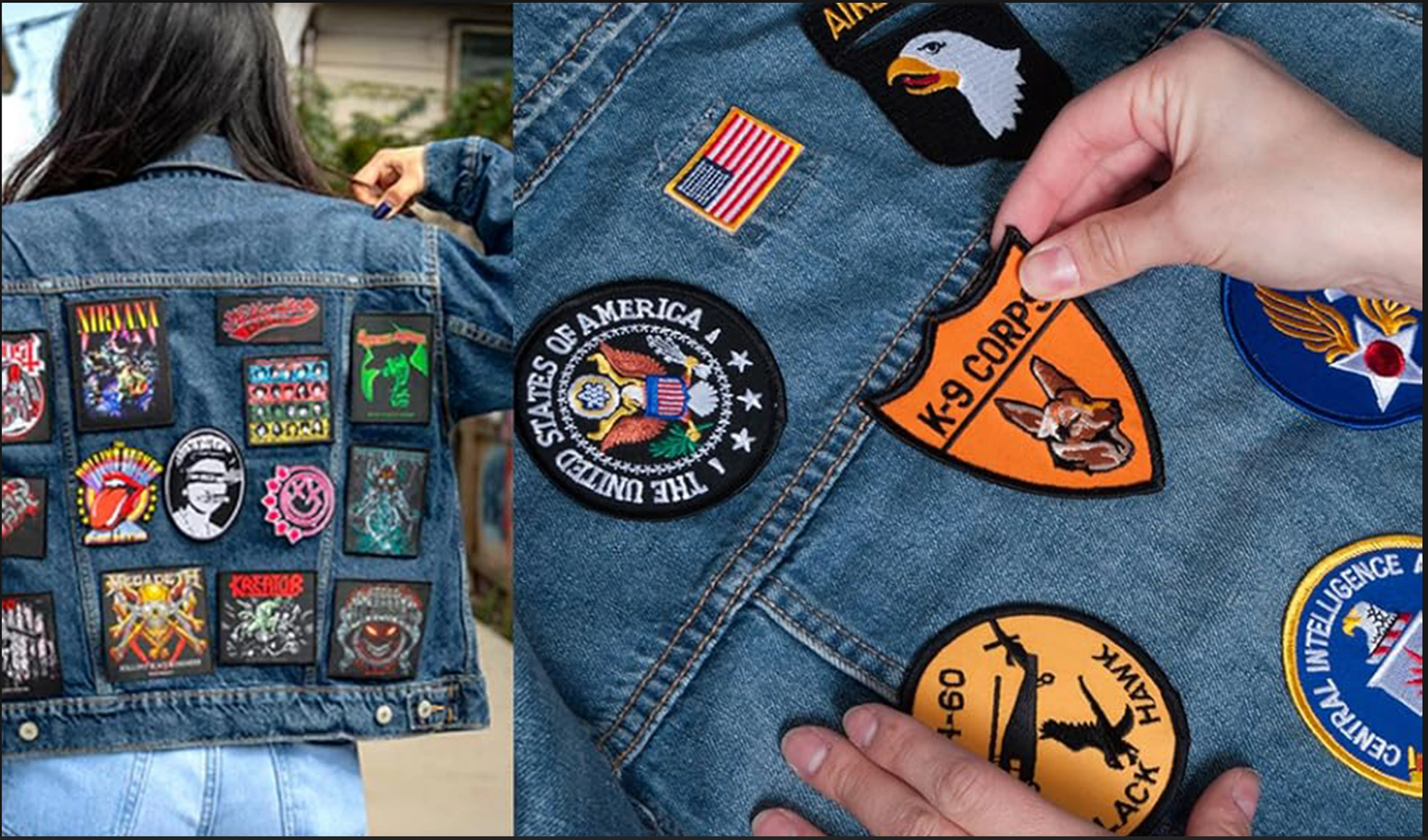 Parche bordado personalizado logo termoadhesivo con velcro para ropa - imagen 5