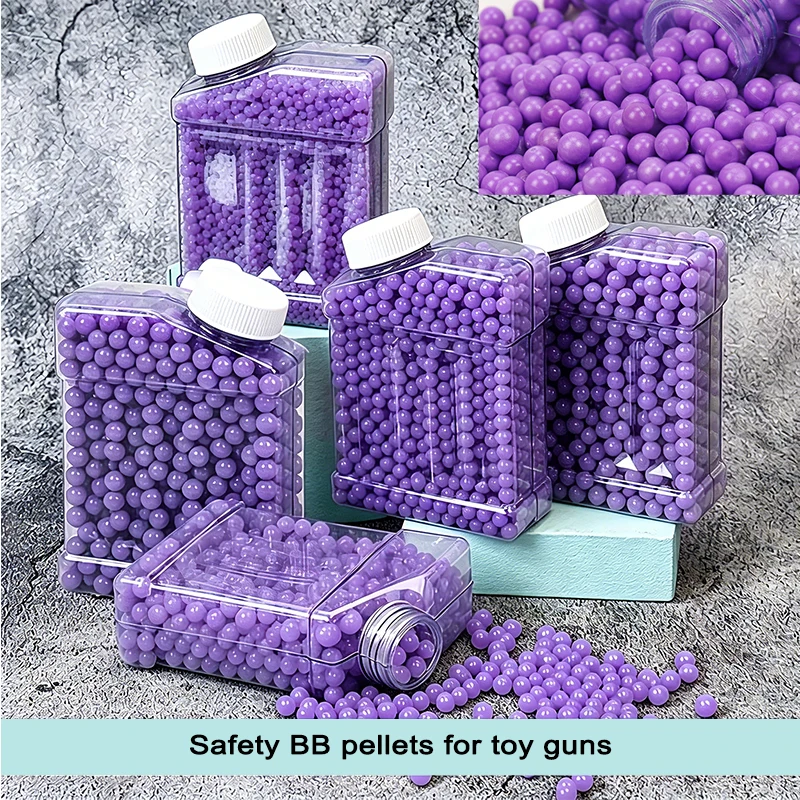 Bolas BB de airsoft moradas de seguridad para pistolas - imagen 4