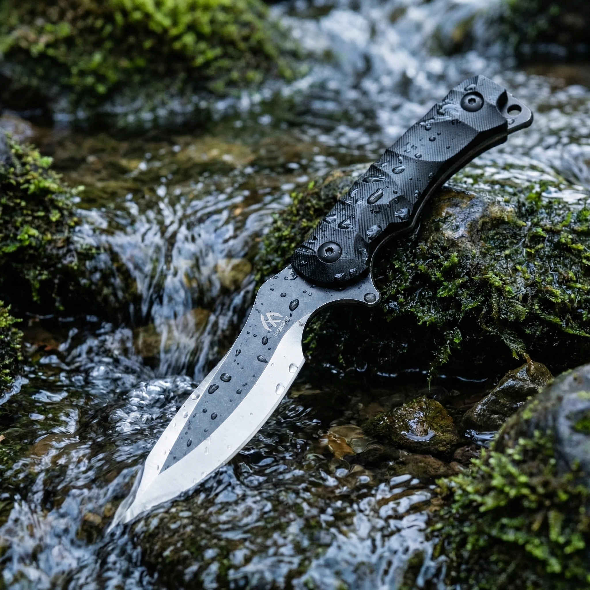 Cuchillo fijo de acero táctico para exteriores con funda de emergencia - imagen 3
