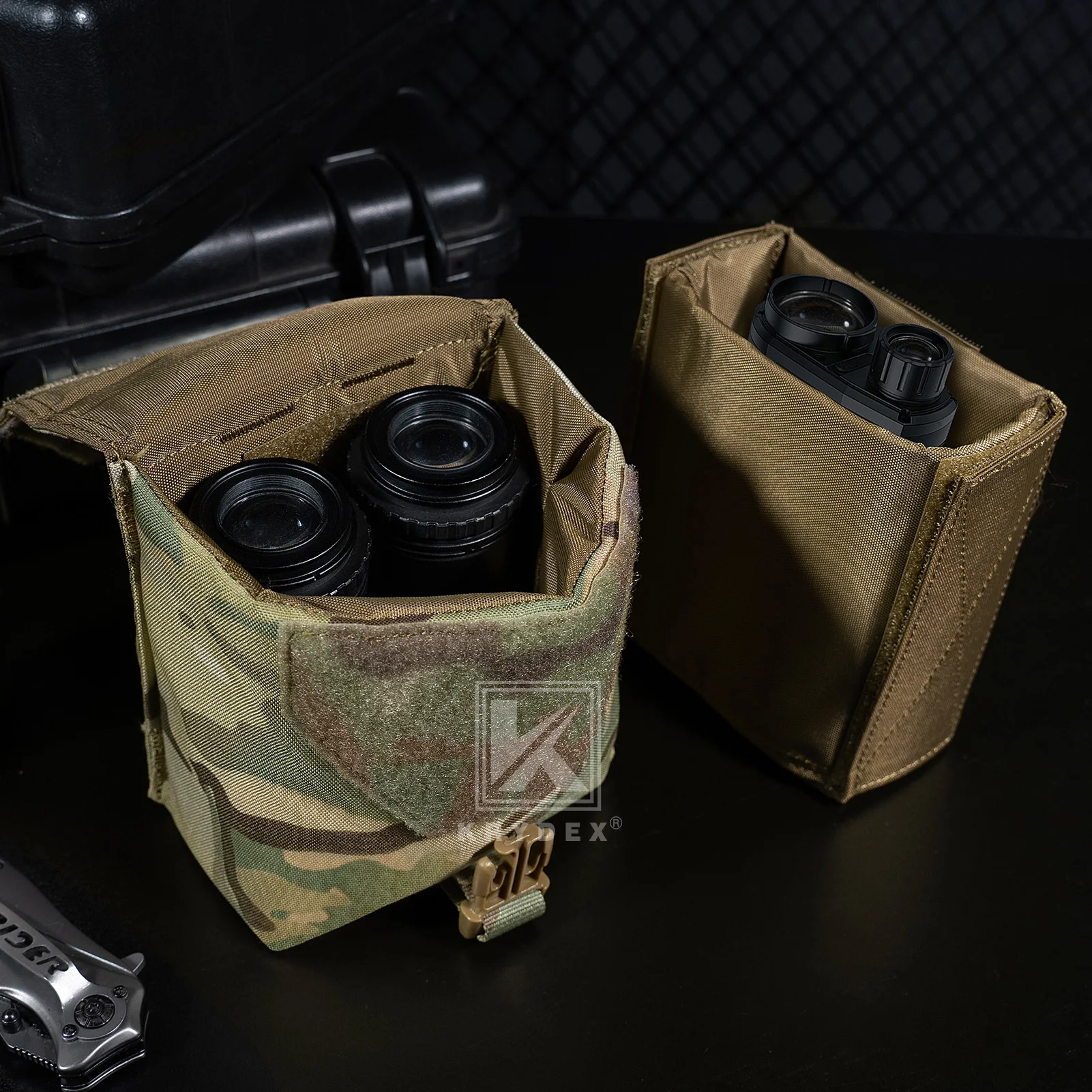 Bolsa táctica visión nocturna KRYDEX MOLLE NVG con estuche acolchado - imagen 4