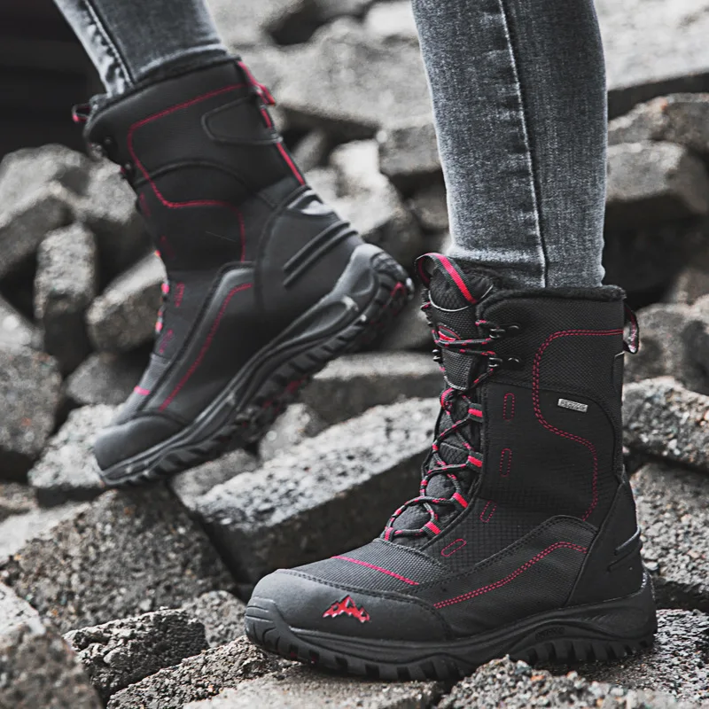 Botas de senderismo impermeables con forro térmico de invierno - imagen 5