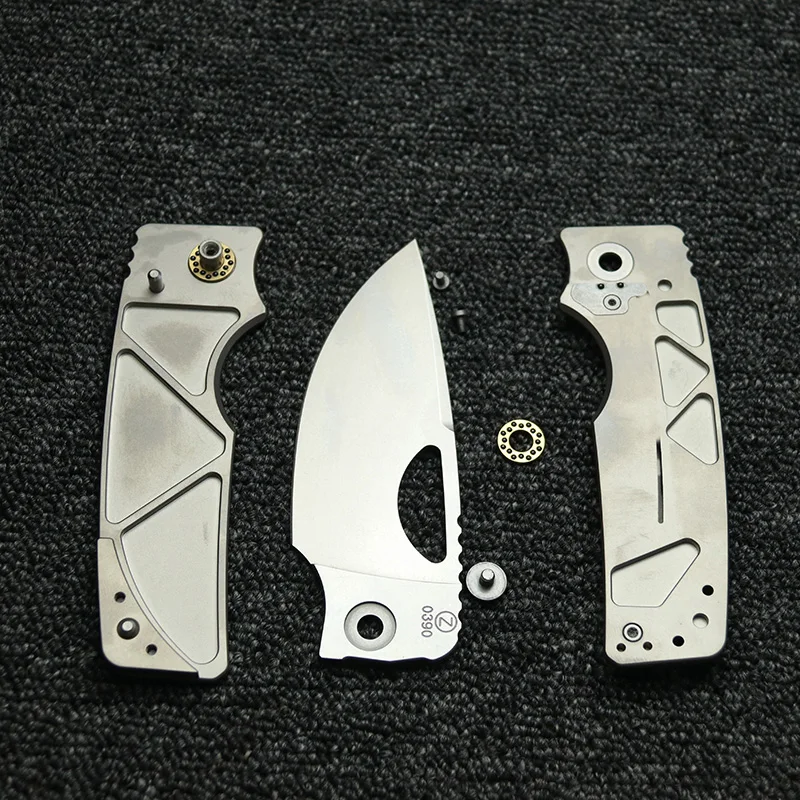 LEMIFSHE Rosie XL Cuchillo plegable EDC hoja acero M390 titanio - imagen 4
