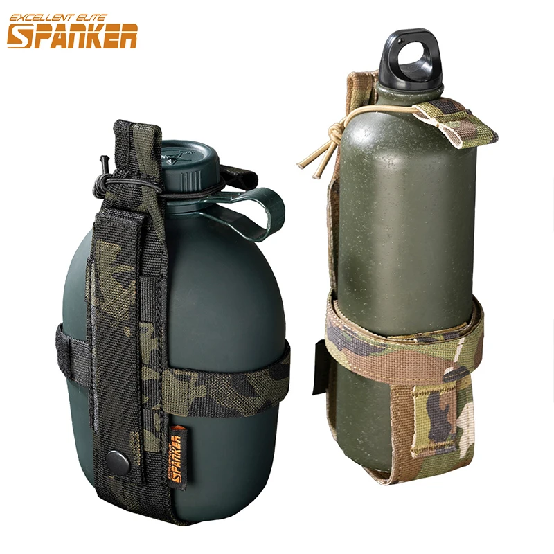 Bolsa táctica MOLLE para botella de agua - al aire libre y senderismo