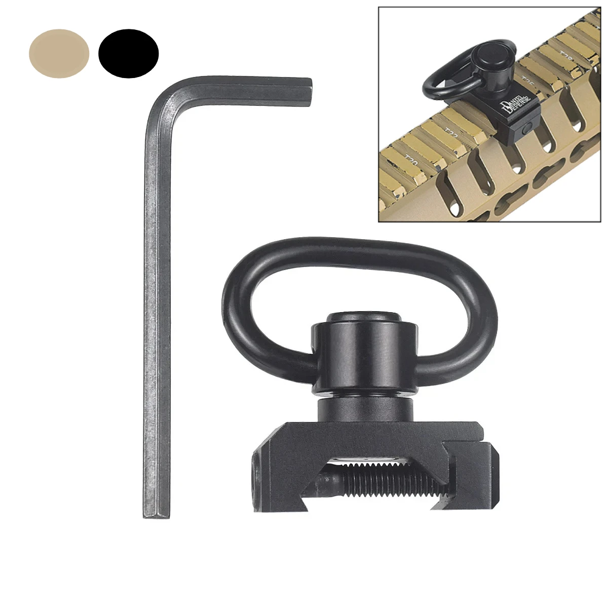 CNC Montura táctica AR15 QD para riel Picatinny 20 mm