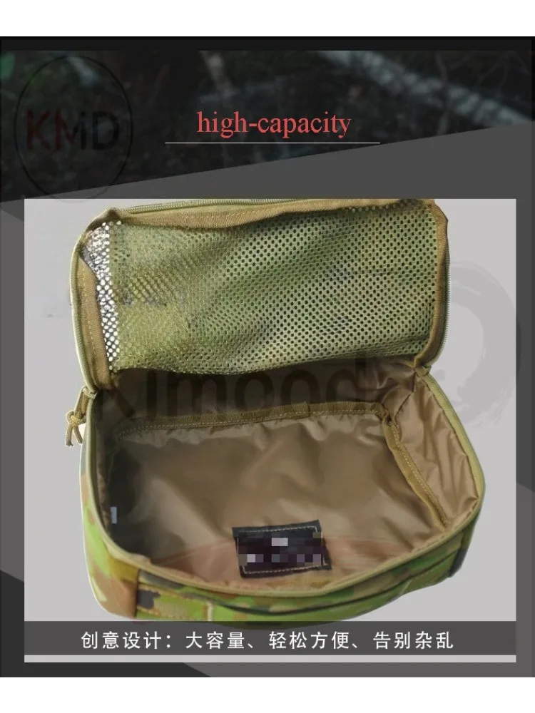 Bolsa de lavado táctica camuflaje ripstop malla nailon