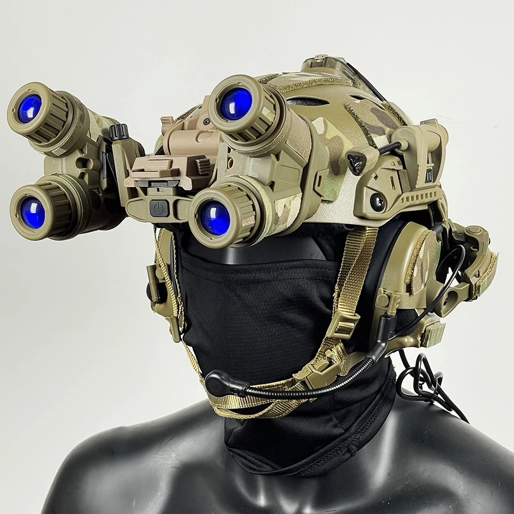 FAST Casco táctico ajustable para airsoft con sistema NVG - imagen 2
