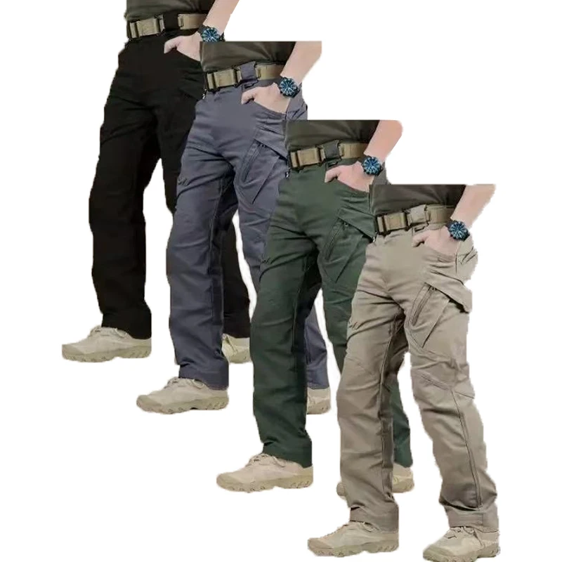 Pantalón táctico cargo softshell elástico hombre para senderismo - imagen 4