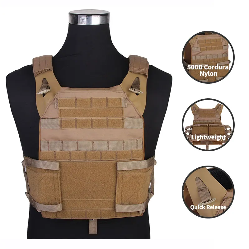 Emersongear JPC 2.0 Portador de Placa Táctico Molle Negro - imagen 5