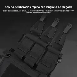 SINAIRSOFT panel trasero con cremallera para chaleco airsoft