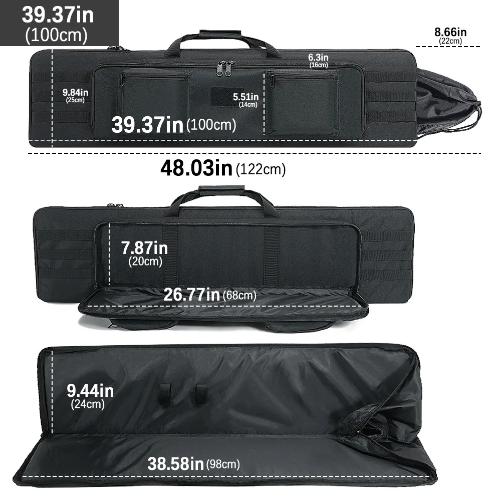 Funda táctica para rifle y carabina, acolchada de transporte - imagen 3