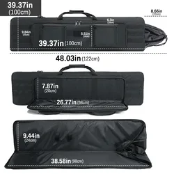 Funda táctica para rifle y carabina, acolchada de transporte