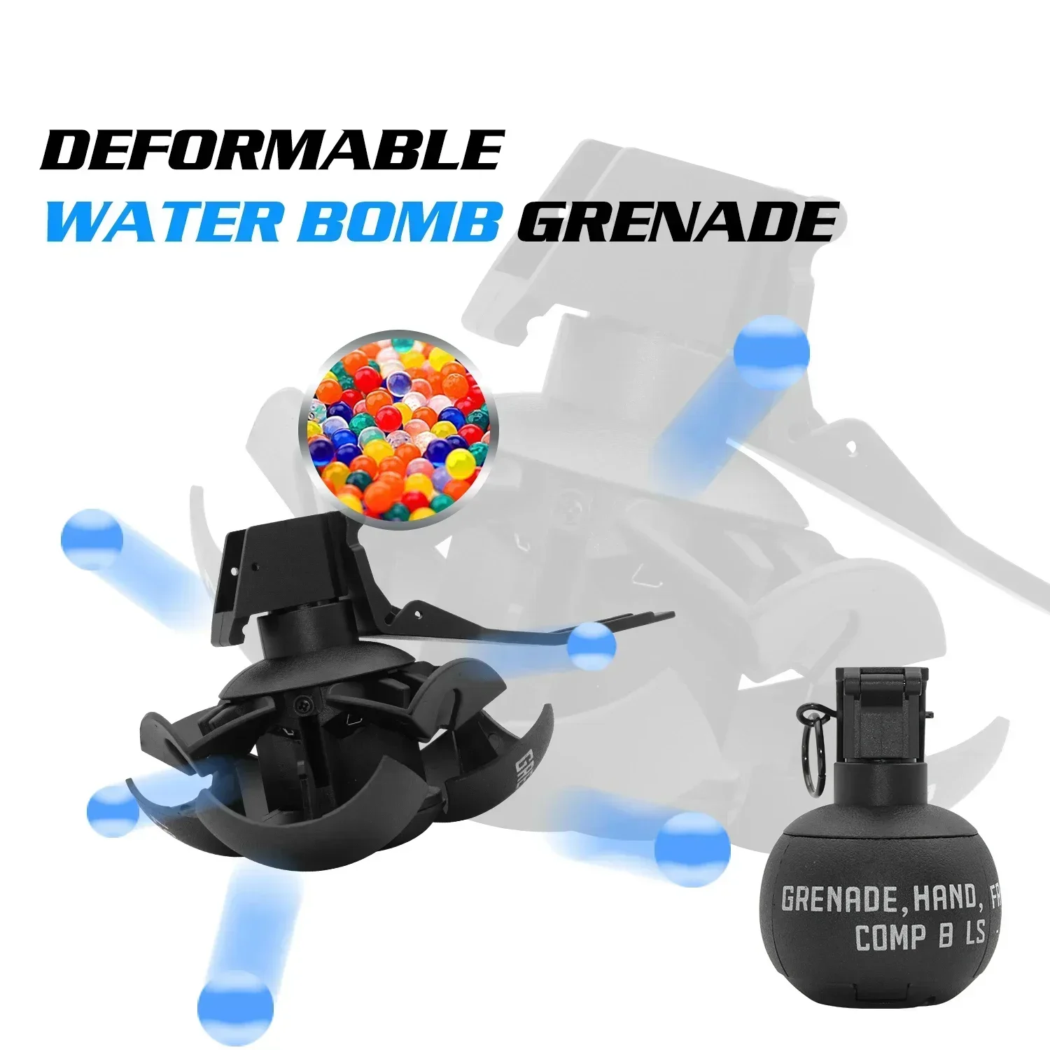 Granada de humo rebotante táctica para airsoft, robusta exterior - imagen 2