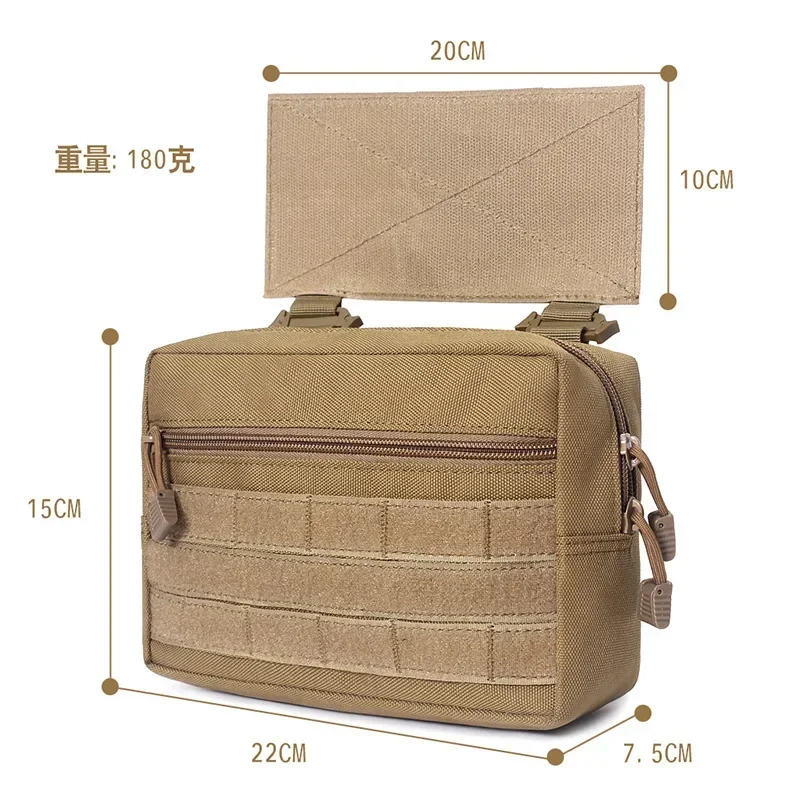 Bolsa táctica MOLLE abatible de nylon para chaleco EDC - imagen 5