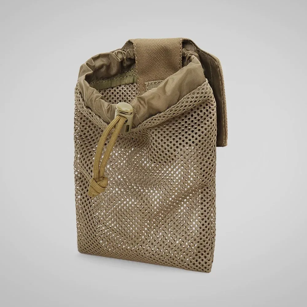 Bolsa portabotellas táctica MOLLE plegable de malla para senderismo - imagen 3