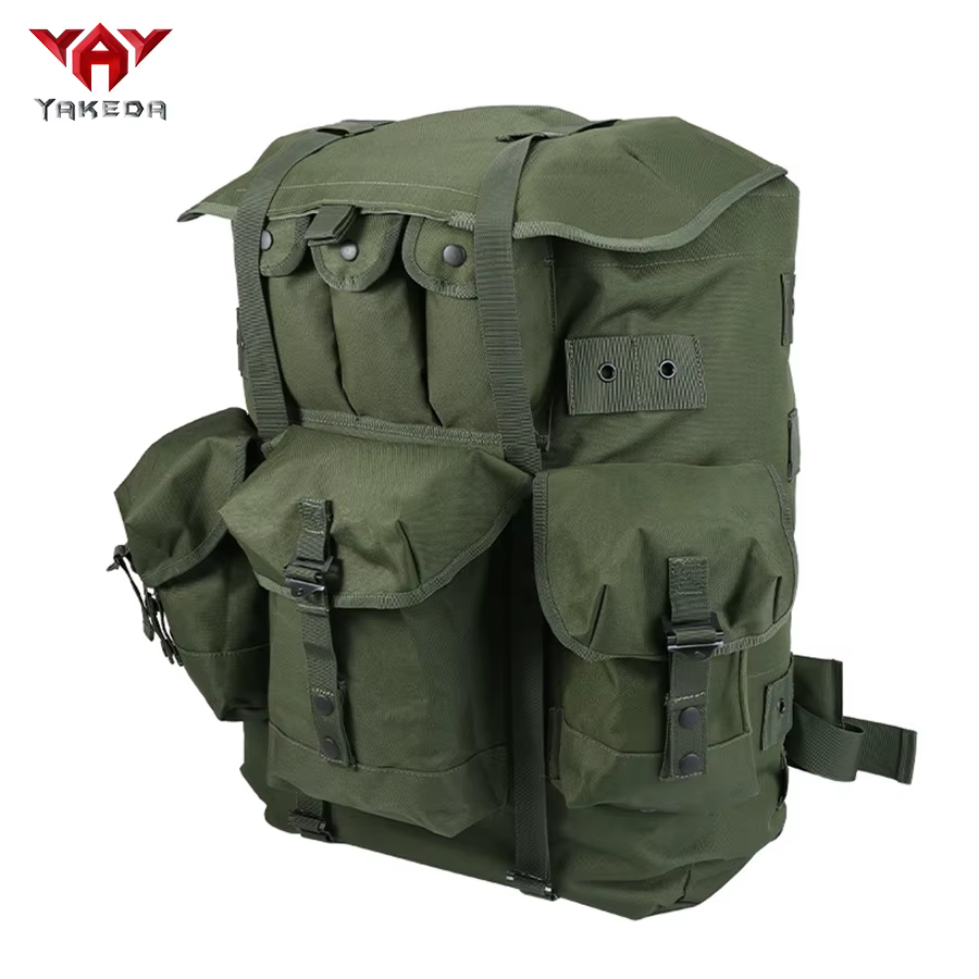 Mochila táctica verde oliva gran capacidad con bastidor metálico - imagen 3
